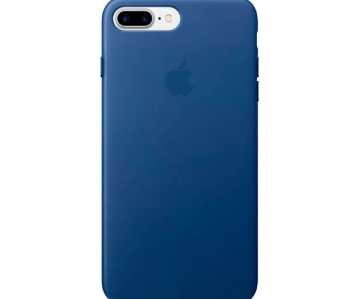 Оригінальний чохол Apple Leather Case для iPhone 8 Plus / 7 Plus Sapphire (MPTF2)
