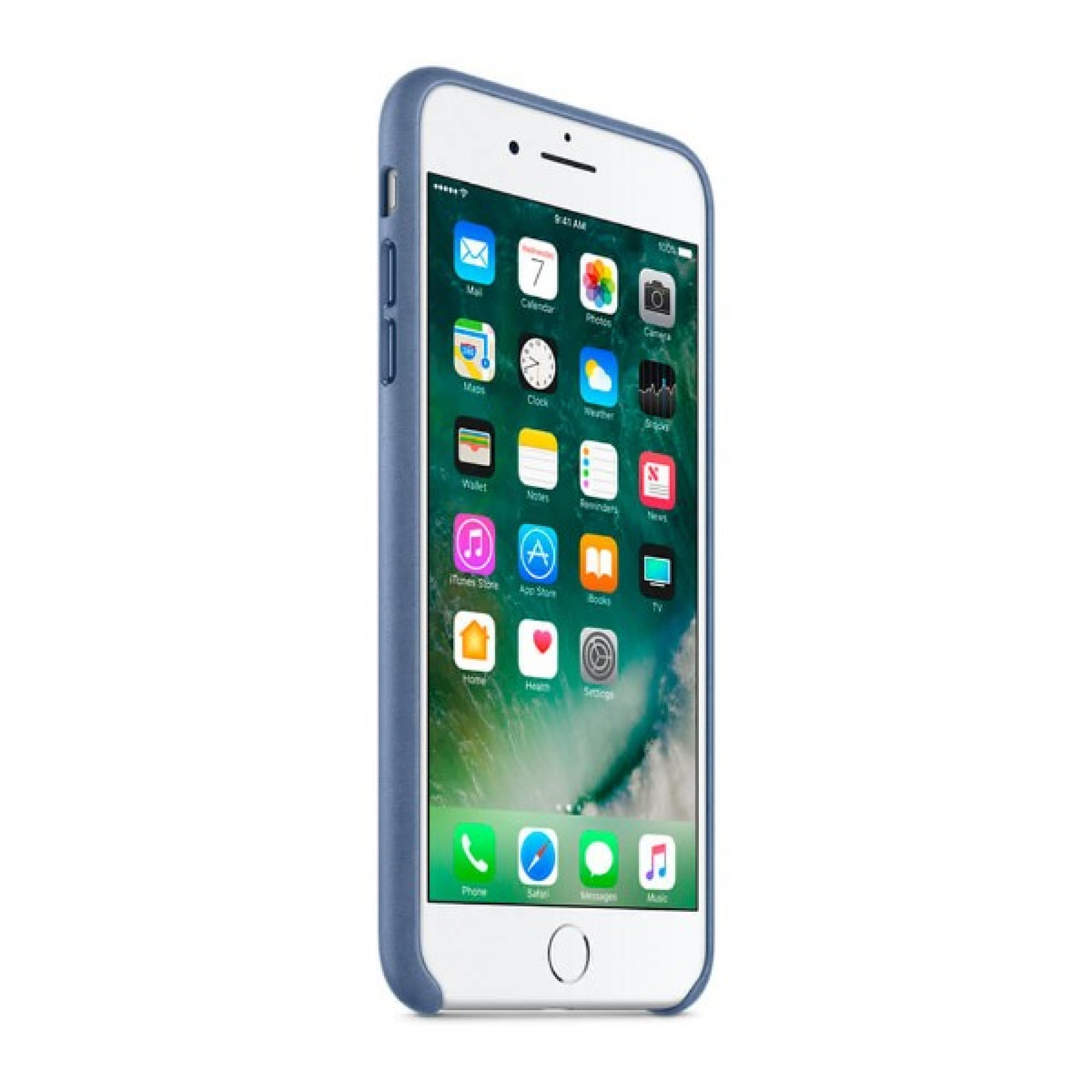 Оригінальний чохол Apple Leather Case для iPhone 8 Plus / 7 Plus Sapphire (MPTF2)