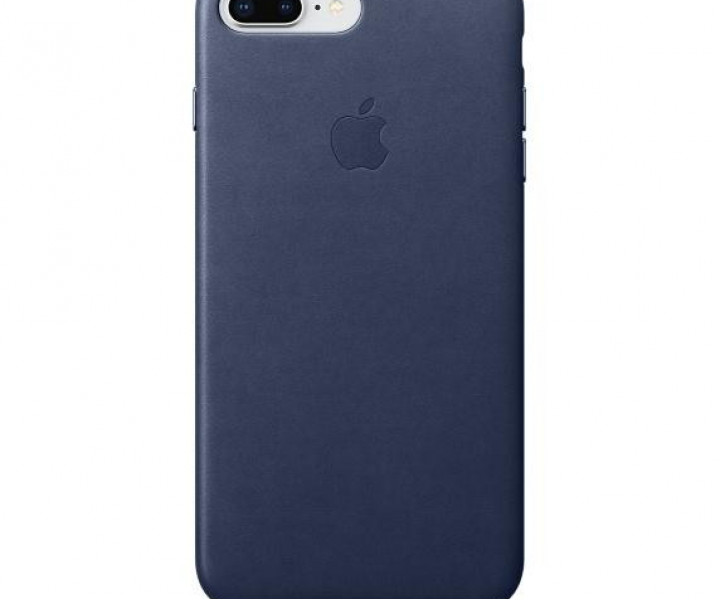 Оригінальний чохол Apple Leather Case для iPhone 8 Plus / 7 Plus Midnight Blue (MQHL2)