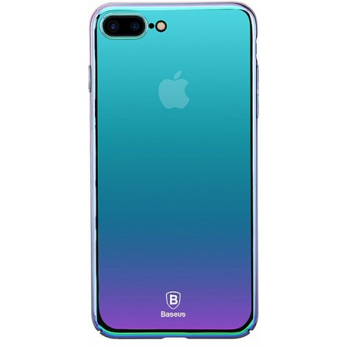 Чохол Baseus Glass Case для iPhone 7 Plus Violet-Blue