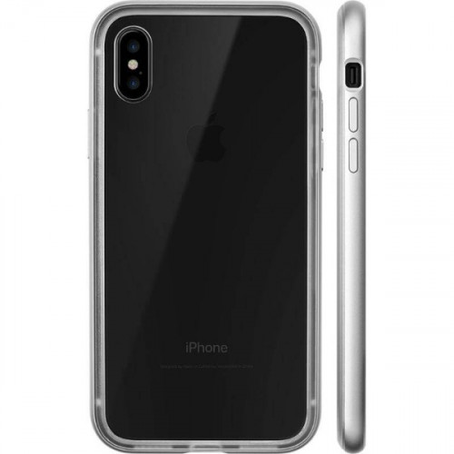 Чохол-бампер LAUT EXO-FRAME Aluminium для iPhone X Silver (LAUT_iP8_EXI_SL)
