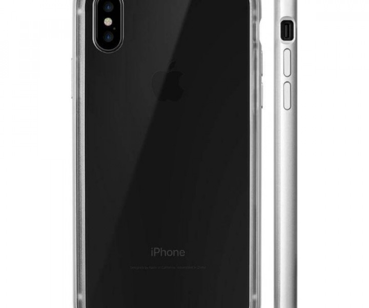 Чохол-бампер LAUT EXO-FRAME Aluminium для iPhone X Silver (LAUT_iP8_EXI_SL)