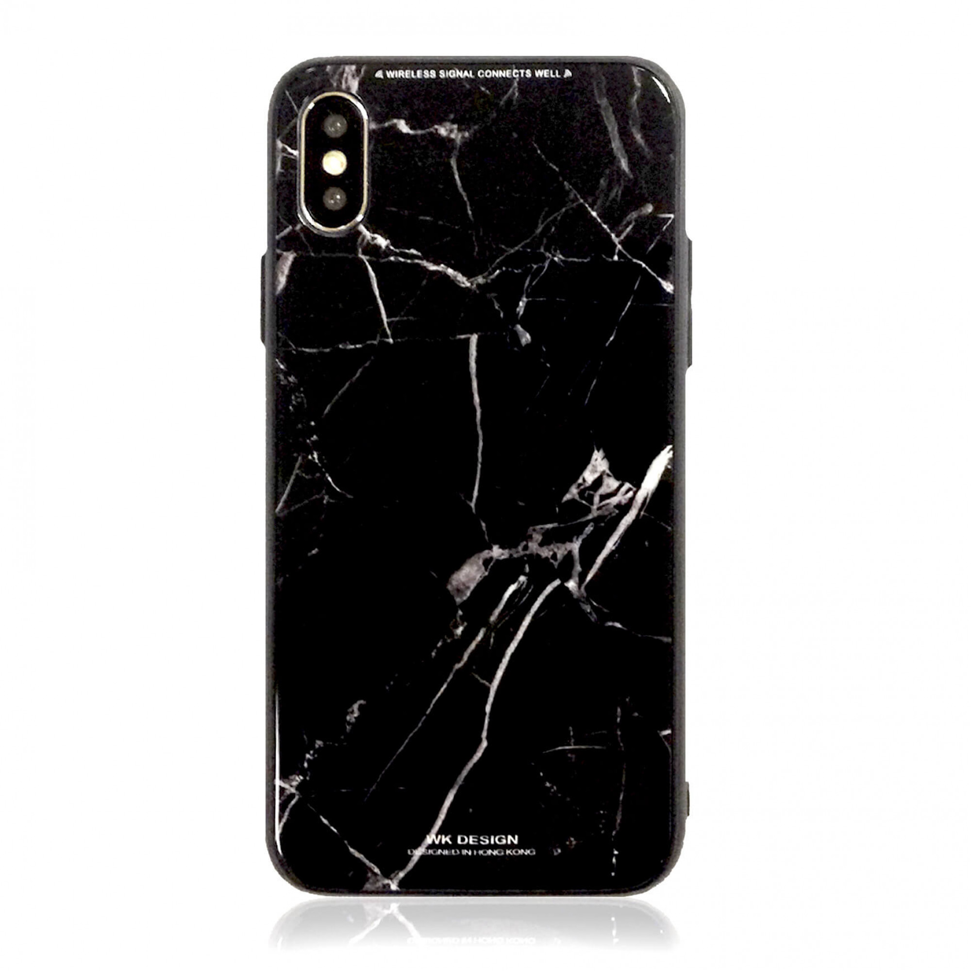 Чохол WK Design Glass LL10 Marble Silver для iPhone X