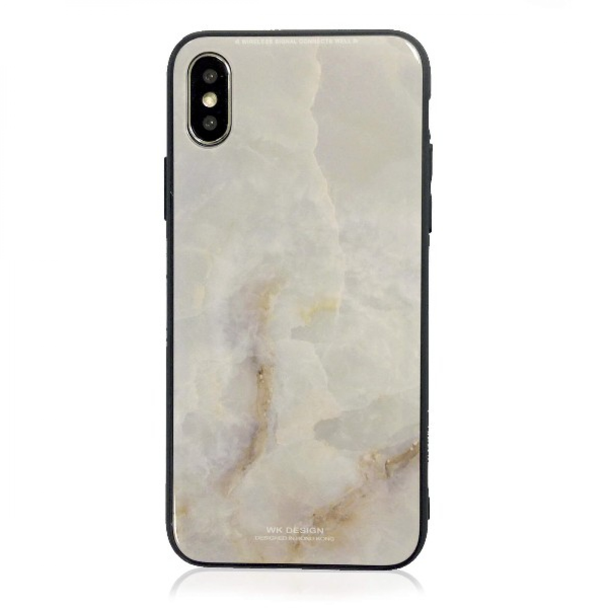 Чохол WK Design Glass LL11 Marble White для iPhone X