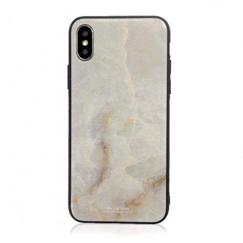 Чохол WK Design Glass LL11 Marble White для iPhone X
