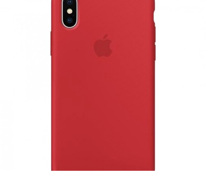 Оригінальний чохол Apple Siliсone Case для iPhone X (PRODUCT) RED (MQT52)