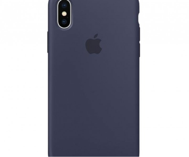 Оригинальный чехол Apple Siliсone Case для iPhone X Midnight Blue (MQT32)