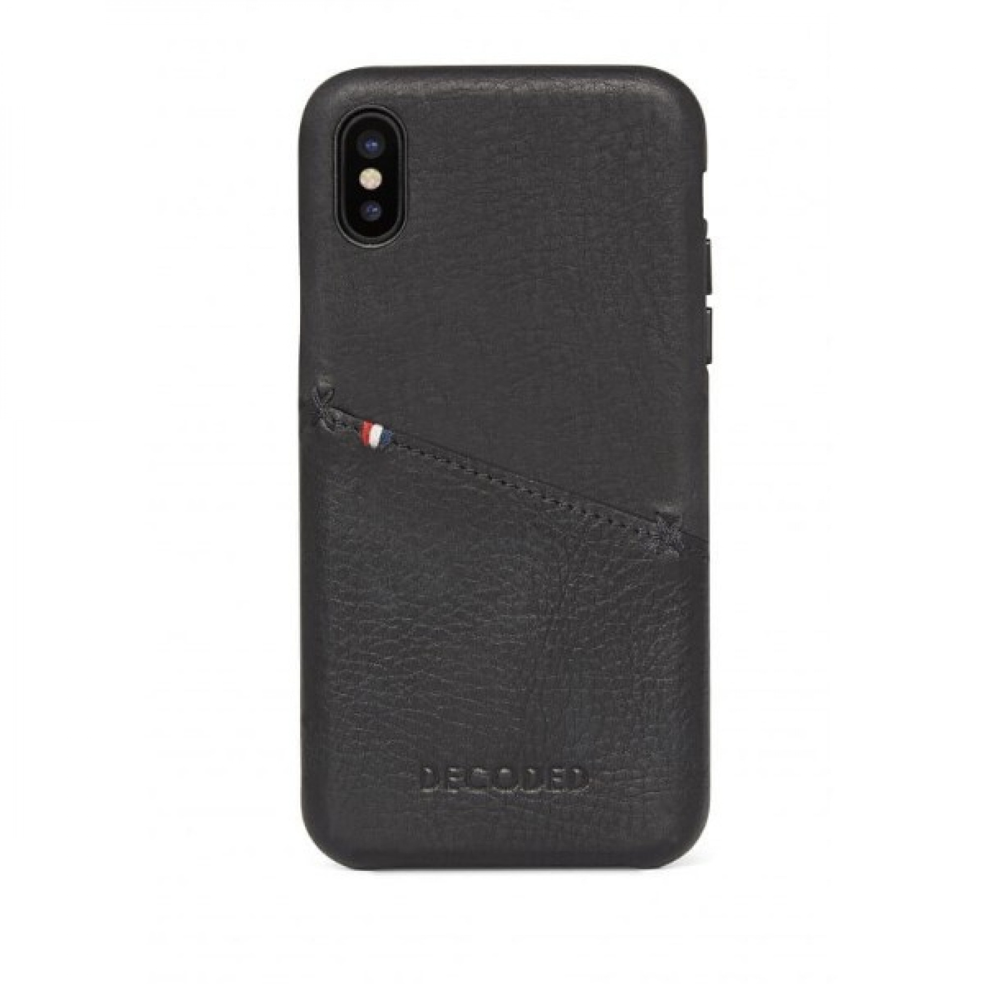 Чохол Decoded Leather Back для iPhone X Black (D7IPOXBC3BK)