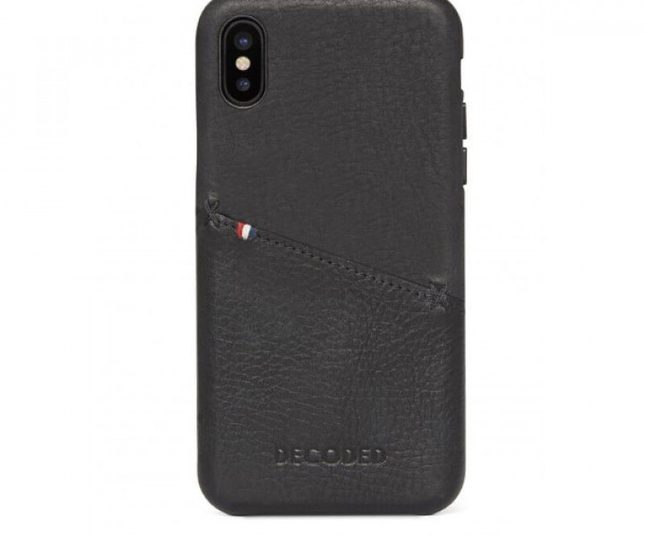 Чохол Decoded Leather Back для iPhone X Black (D7IPOXBC3BK)