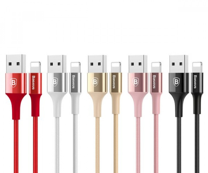 Кабель Baseus Shining Cable with Jet 1m Red
