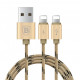 Кабель Baseus Portman Series 2in1 (2 Lightning) Gold