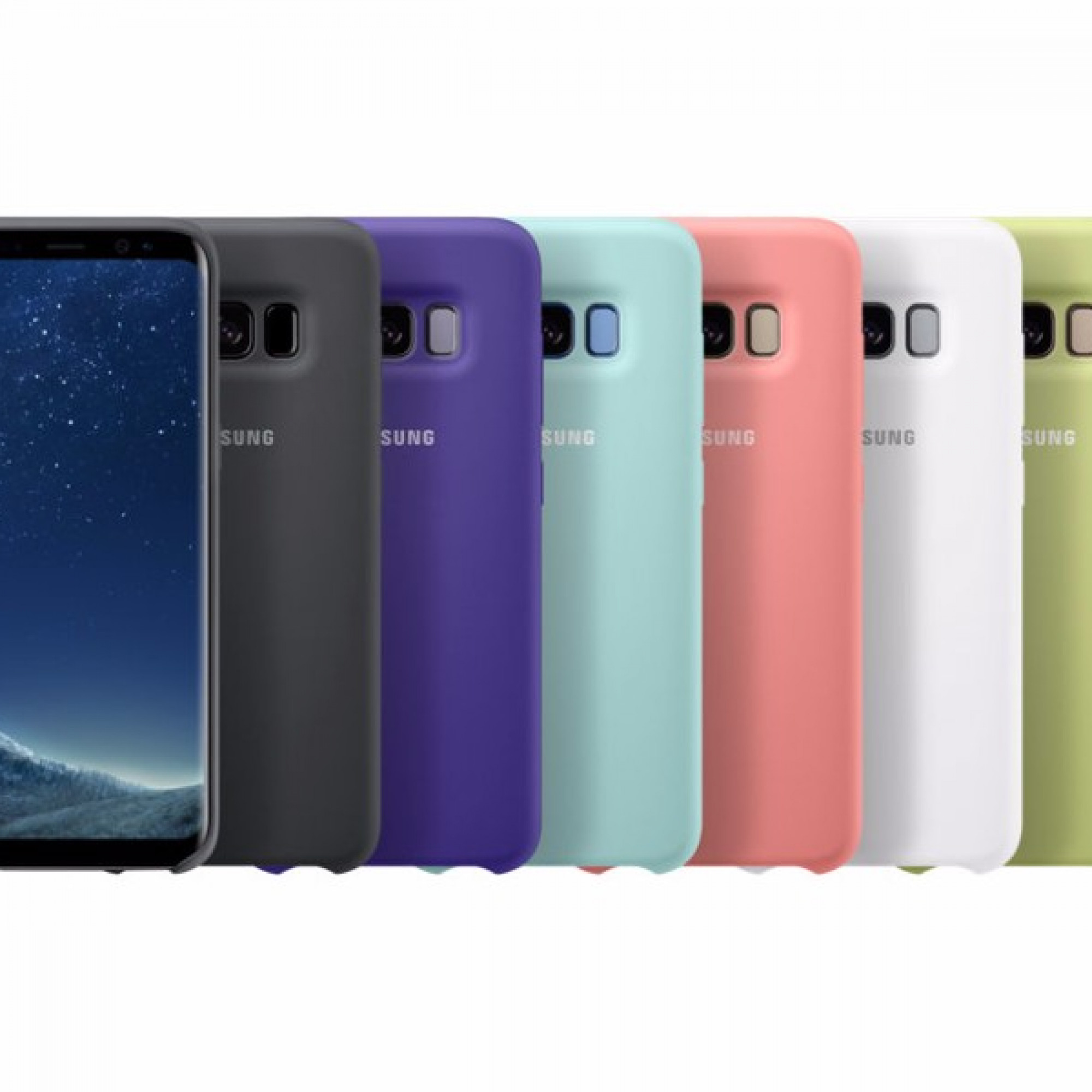 Чохол Silicone Cover для Samsung Galaxy S8 White