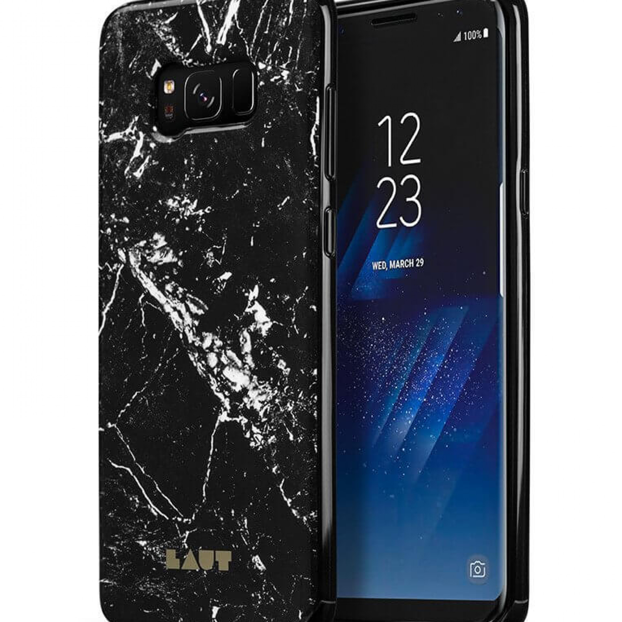 Чохол LAUT HUEX ELEMENTS для Samsung Galaxy S8 Marble Black (LAUT_S8_HXE_MB)