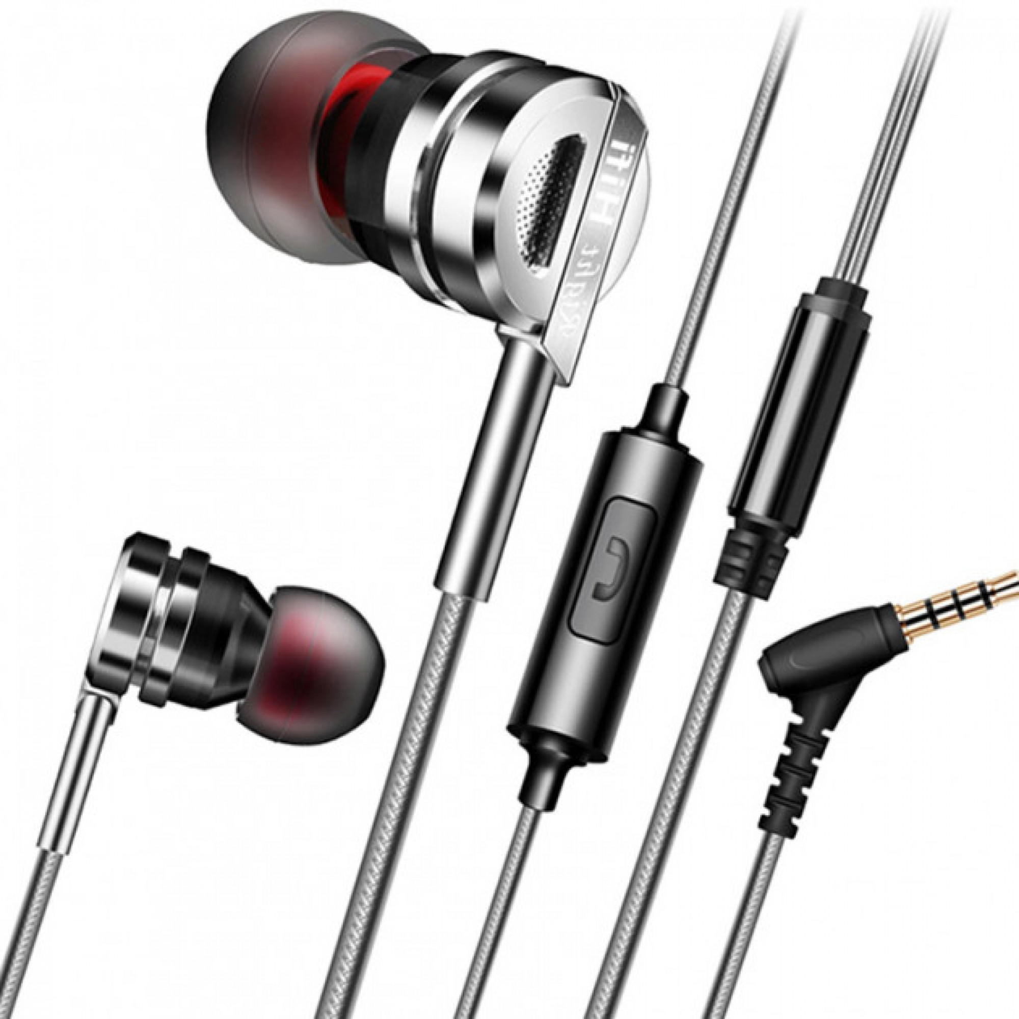 Наушники QKZ DM9 Mic Silver