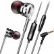 Наушники QKZ DM9 Mic Silver