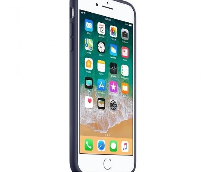 Оригінальний чохол Apple Silicone Case для iPhone 8 Plus / 7 Plus Midnight Blue (MQGY2)