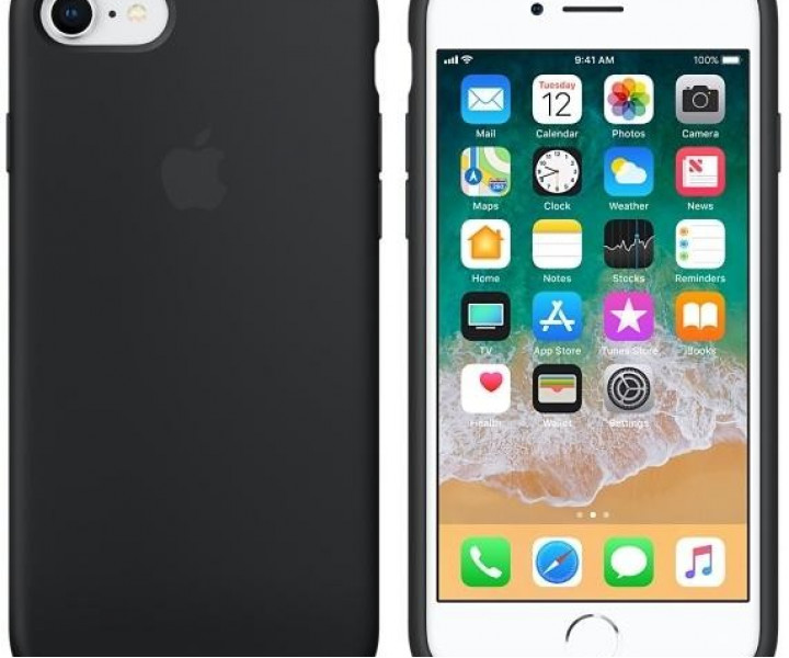 Чохол Apple Silicone Case для iPhone 8/7 Black (MQGK2)