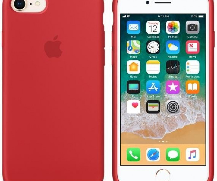 Чохол Apple Silicone Case для iPhone 8/7 (PRODUCT) Red (MQGP2)