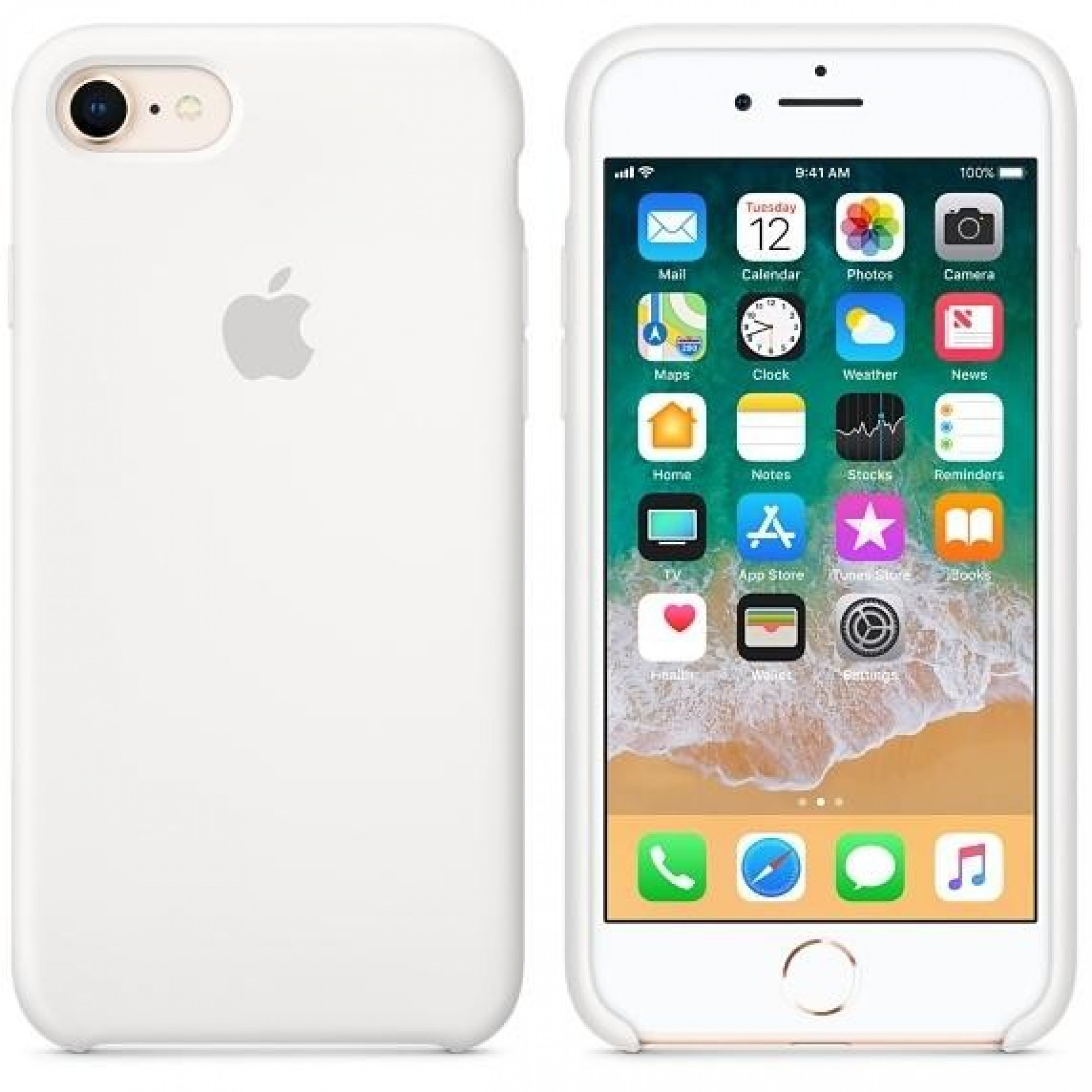 Чохол Apple Silicone Case для iPhone 8/7 White (MQGL2)
