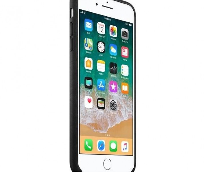 Оригинальный чехол Apple Leather Case для iPhone 8 Plus/7 Plus Black (MQHM2)