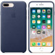 Оригінальний чохол Apple Leather Case для iPhone 8 Plus / 7 Plus Midnight Blue (MQHL2)