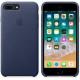 Оригінальний чохол Apple Leather Case для iPhone 8 Plus / 7 Plus Midnight Blue (MQHL2)