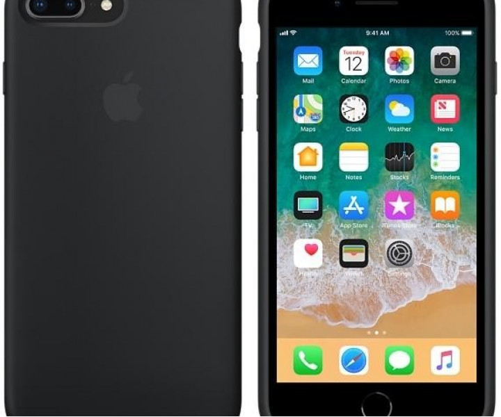 Оригінальний чохол Apple Silicone Case для iPhone 8 Plus / 7 Plus Black (MQGW2)