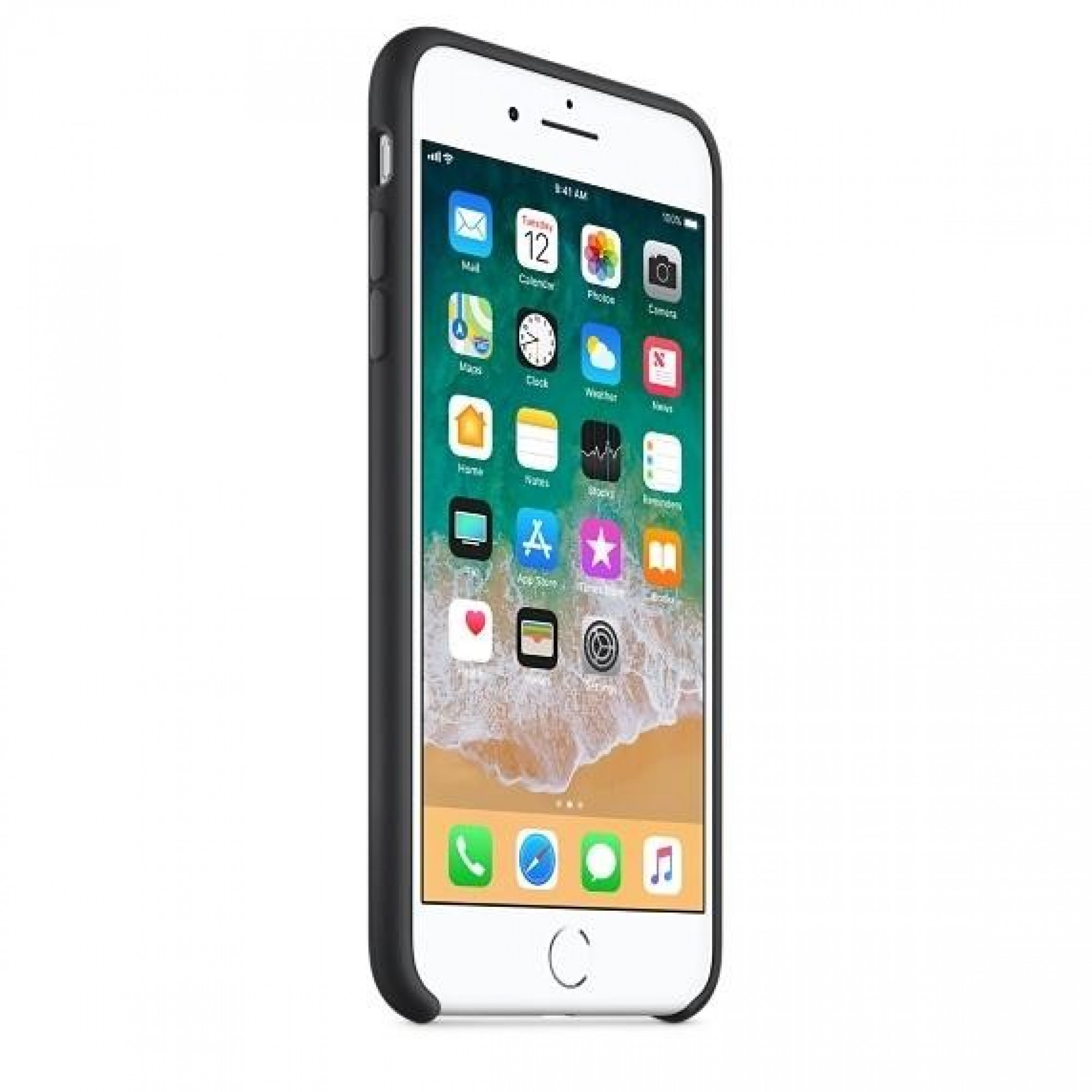 Оригинальный чехол Apple Silicone Case для iPhone 8 Plus/7 Plus Black (MQGW2)