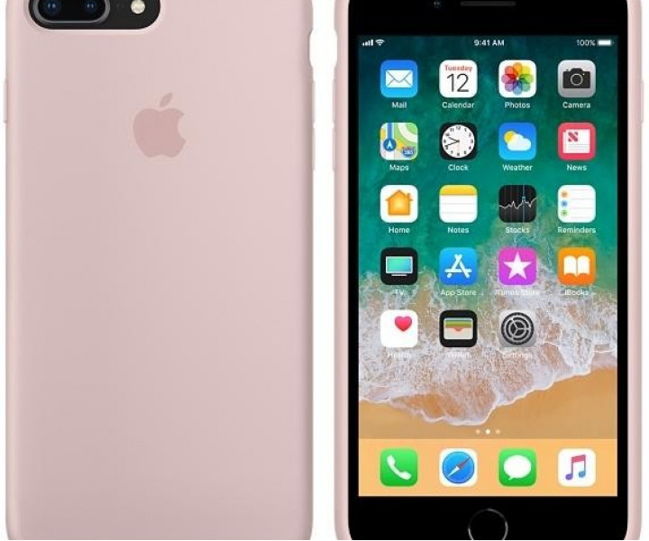 Оригінальний чохол Apple Silicone Case для iPhone 8 Plus / 7 Plus Pink Sand (MQH22)