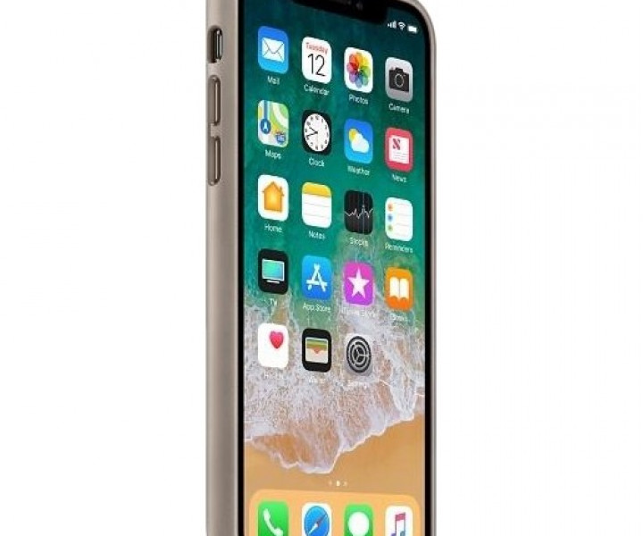 Оригінальний чохол Apple Leather Case для iPhone X Taupe (MQT92)