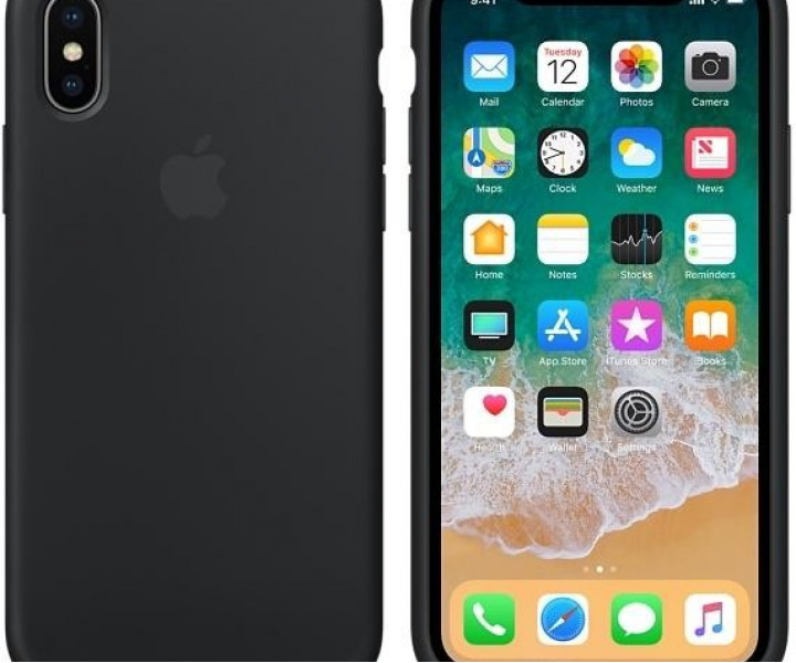 Оригінальний чохол Apple Siliсone Case для iPhone X Black (MQT12)