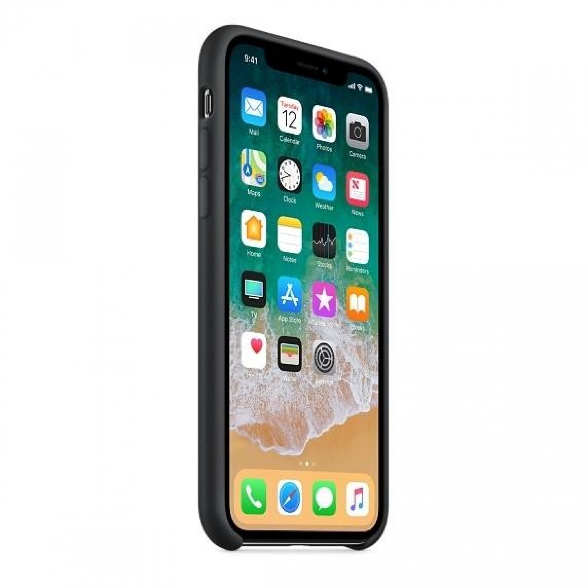 Оригінальний чохол Apple Siliсone Case для iPhone X Black (MQT12)