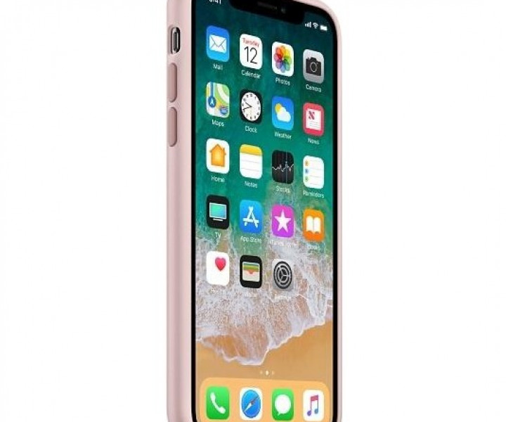 Оригінальний чохол Apple Siliсone Case для iPhone X Sand Pink (MQT62)