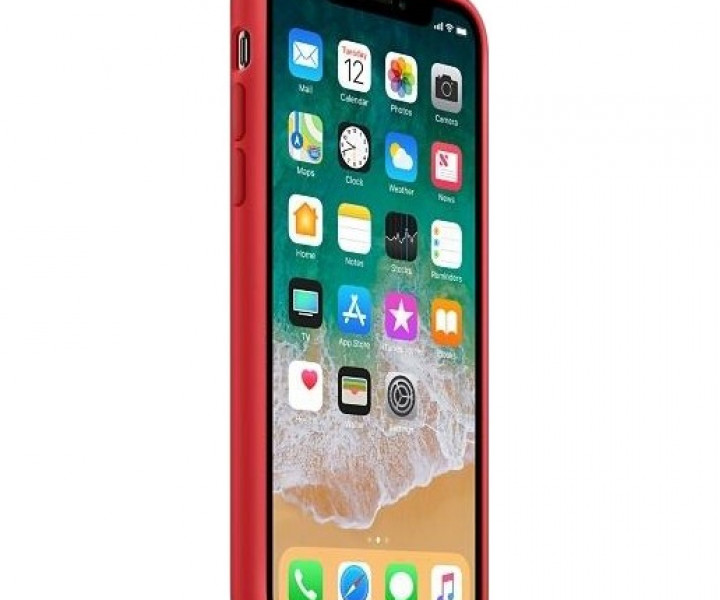 Оригінальний чохол Apple Siliсone Case для iPhone X (PRODUCT) RED (MQT52)