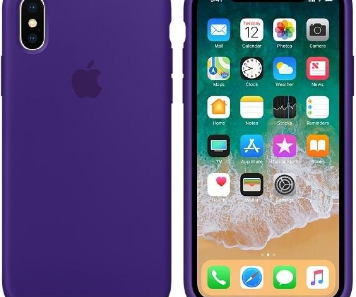 Оригинальный чехол Apple Siliсone Case для iPhone X Ultra Violet (MQT72)