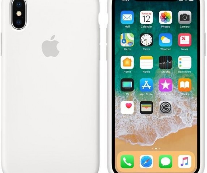 Оригінальний чохол Apple Siliсone Case для iPhone X White (MQT22)