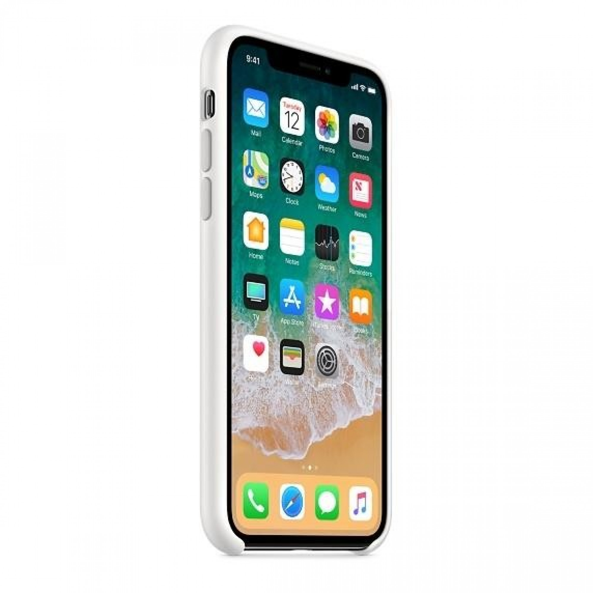 Оригінальний чохол Apple Siliсone Case для iPhone X White (MQT22)