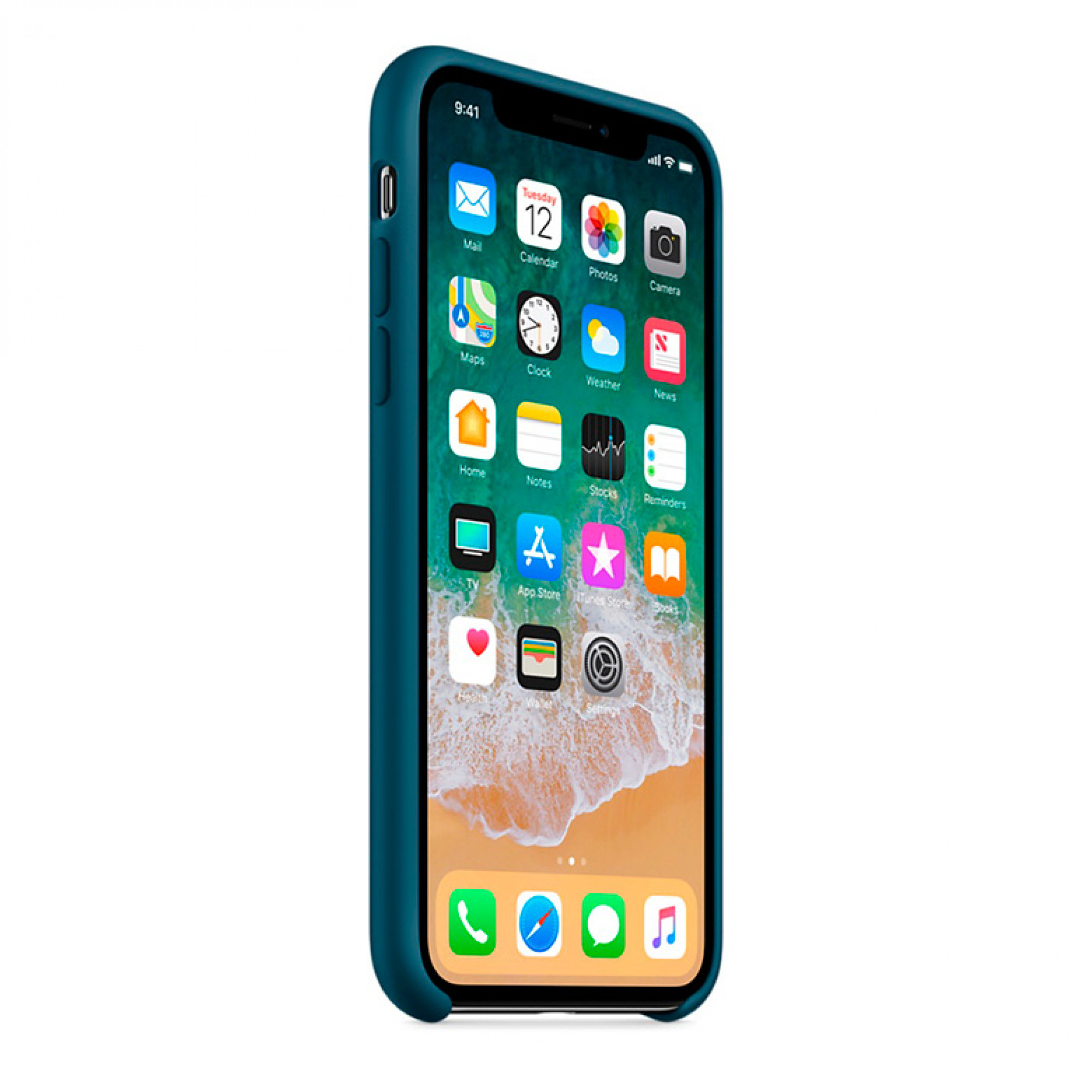Оригинальный чехол Apple Siliсone Case для iPhone X Cosmos Blue (MR6G2)