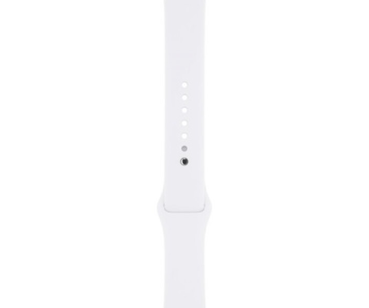 Apple Watch 38mm Stainless Steel with White Sport Band (MJ302) CPO