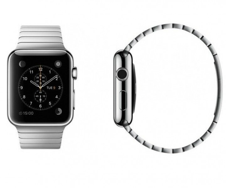 Apple Watch 38mm Stainless Steel Case with Stainless Steel Link Bracelet (MJ3E2)