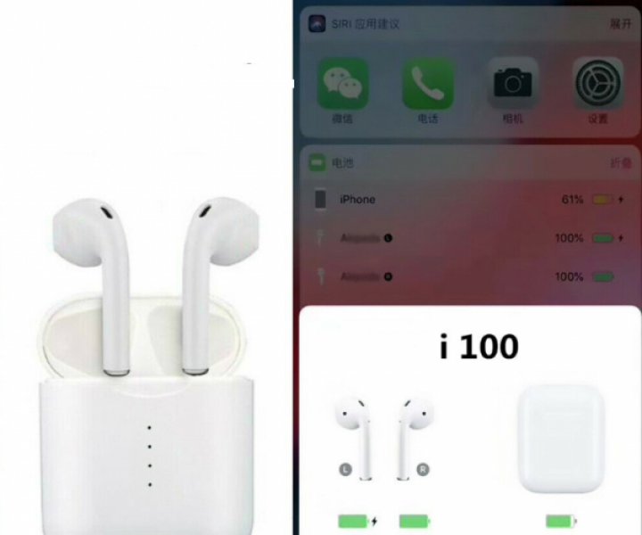Наушники Bluetooth IMETECH i100 с боксом White беспроводные