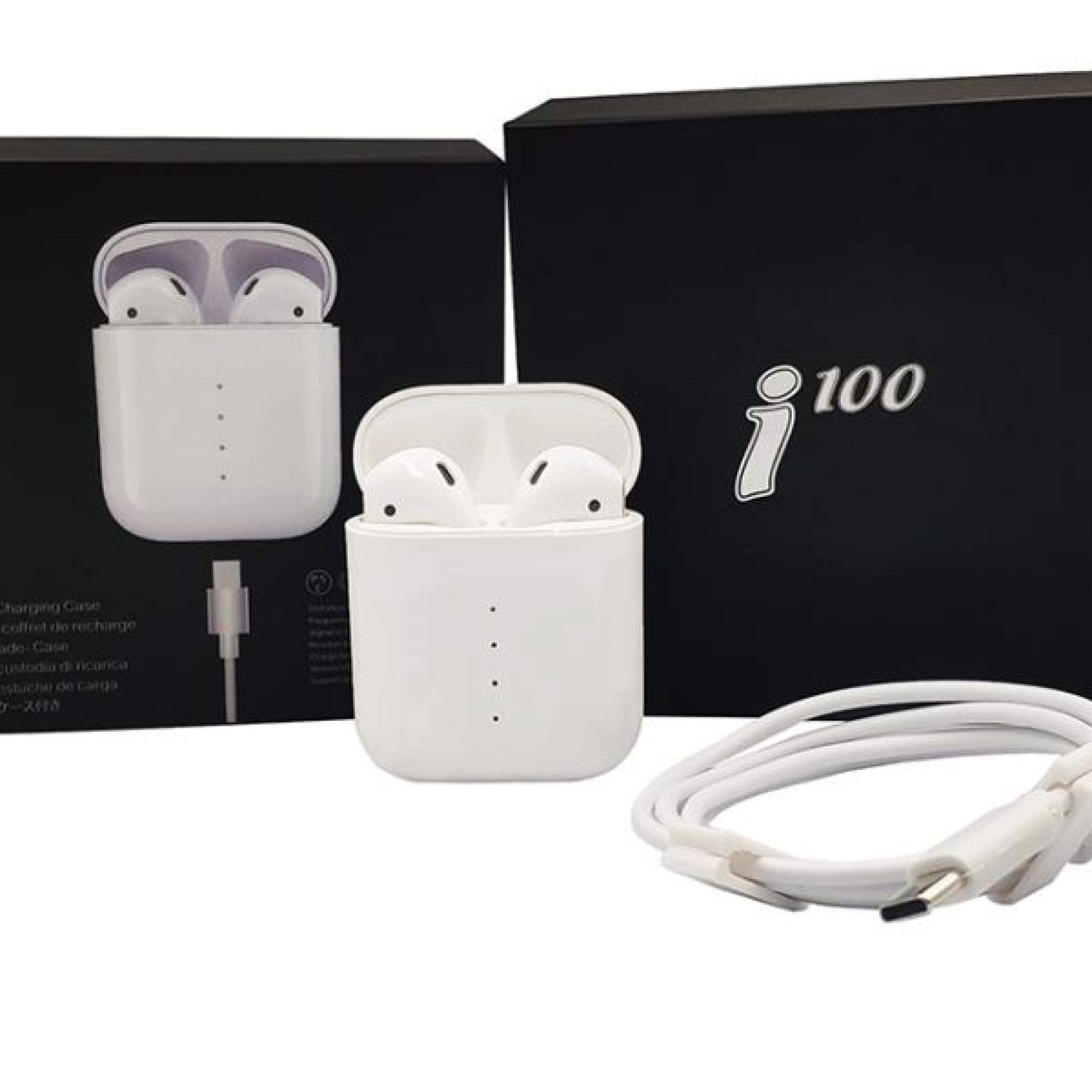 Наушники Bluetooth IMETECH i100 с боксом White беспроводные
