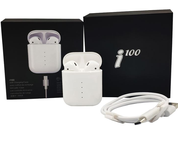 Наушники Bluetooth IMETECH i100 с боксом White беспроводные