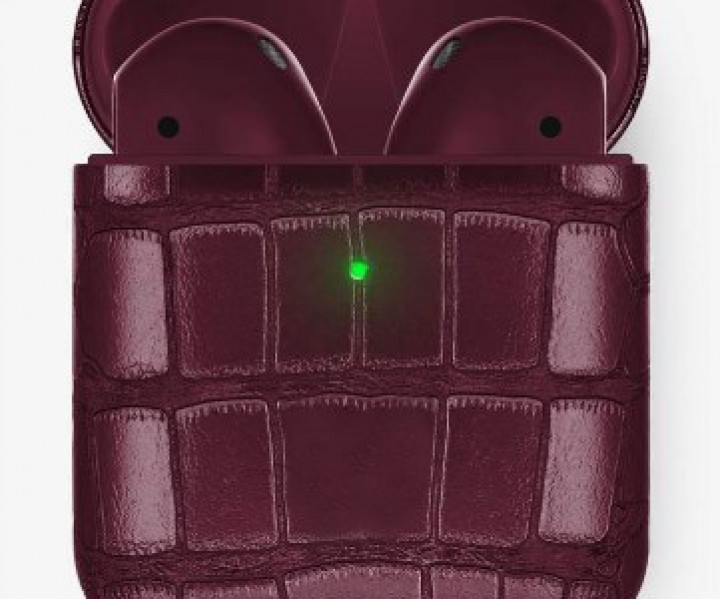 Наушники Apple AirPods 2 MRXJ2 Alligator Burgundy