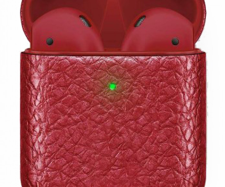 Наушники Apple AirPods 2 MRXJ2 Calfskin Red