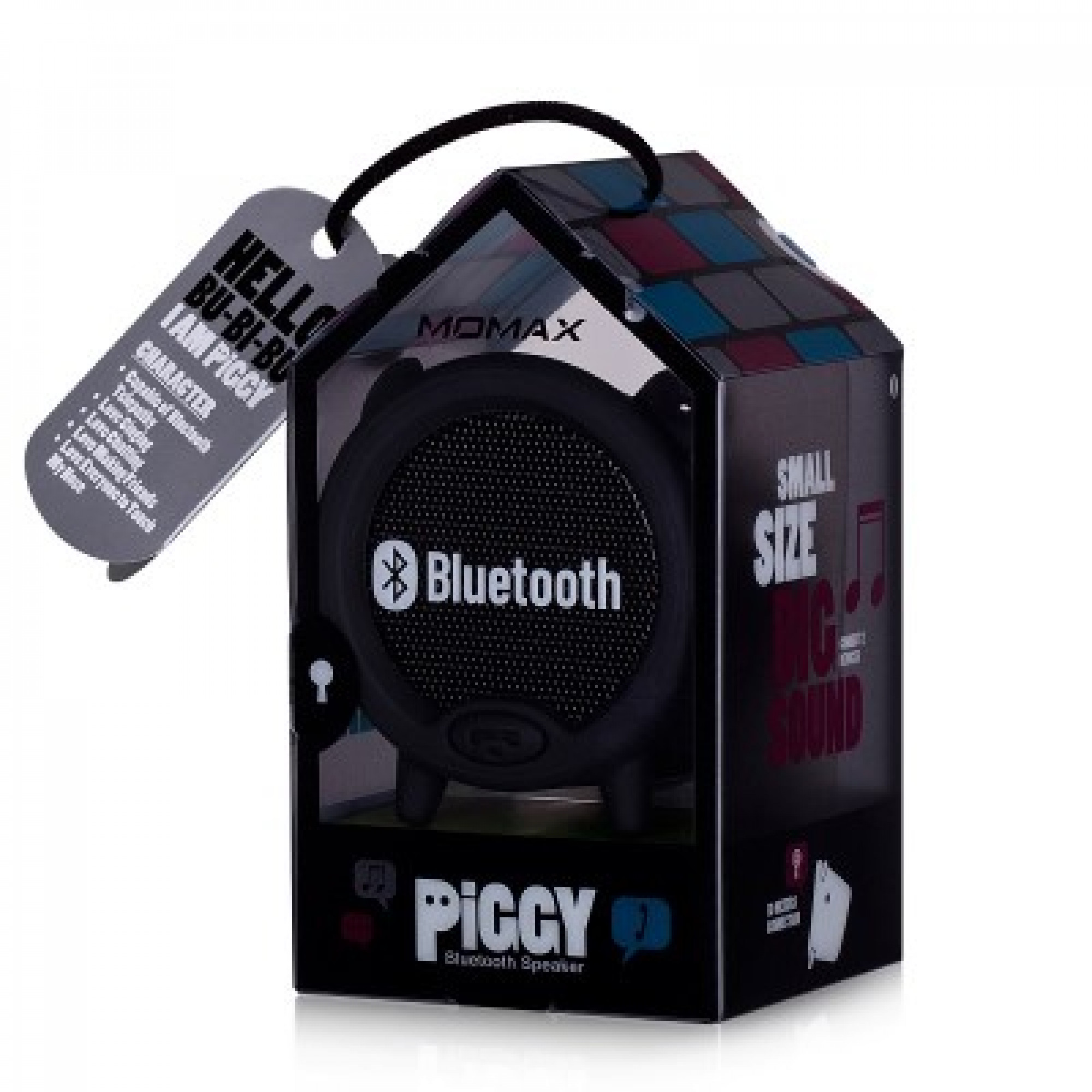Портативна Bluetooth колонка MOMAX Piggy Black