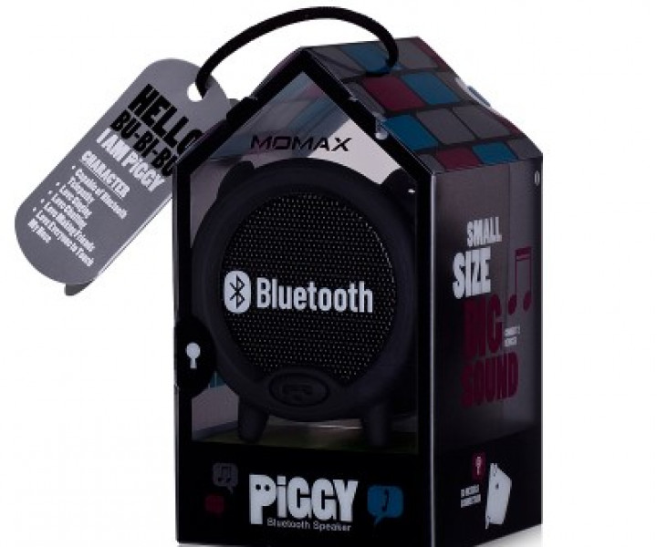Портативна Bluetooth колонка MOMAX Piggy Black