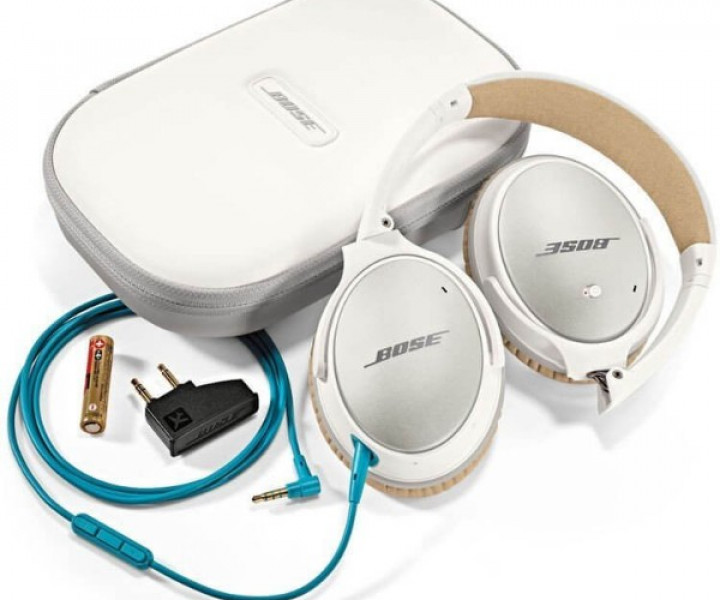 Наушники BOSE QUIETCOMFORT 25 ACOUSTIC NOISE CANCELLING HEADPHONES WHITE APPLE DEVICES
