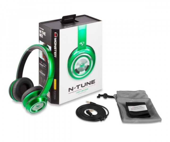 Наушники Monster® NCredible NTune On-Ear Candy Green