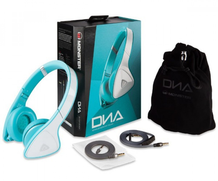 Навушники Monster® DNA On-Ear Headphones White Over Teal